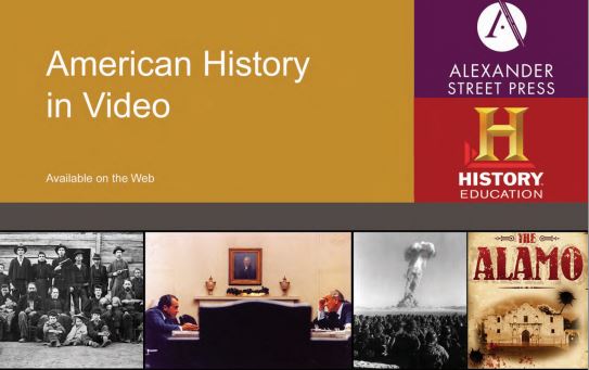 Featured Database American History In Video Library