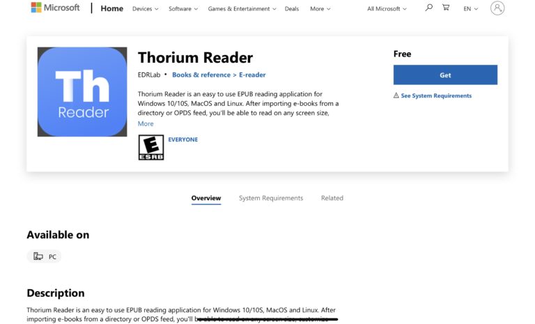 Thorium Reader for Windows Users | Academic Apps