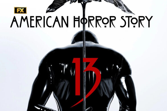 American Horror Story Season 13 Promotional Poster. Ominous Black figure holding a staff behind their back.
