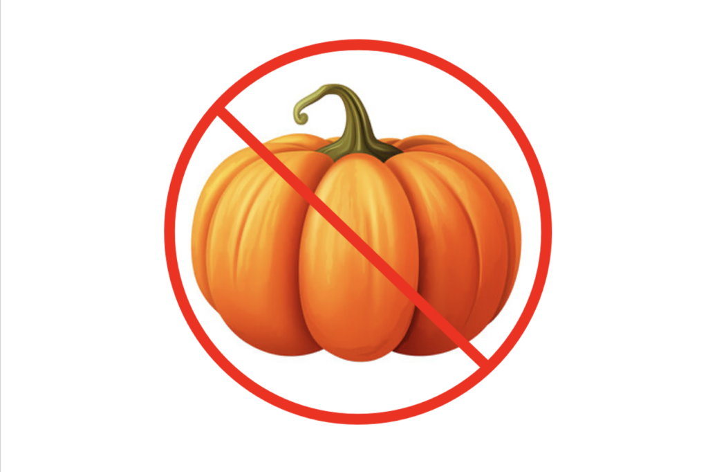 pumpkin crossed out