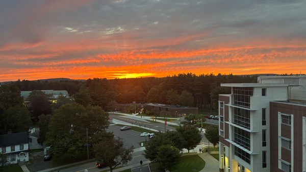 sunset at suny cortland