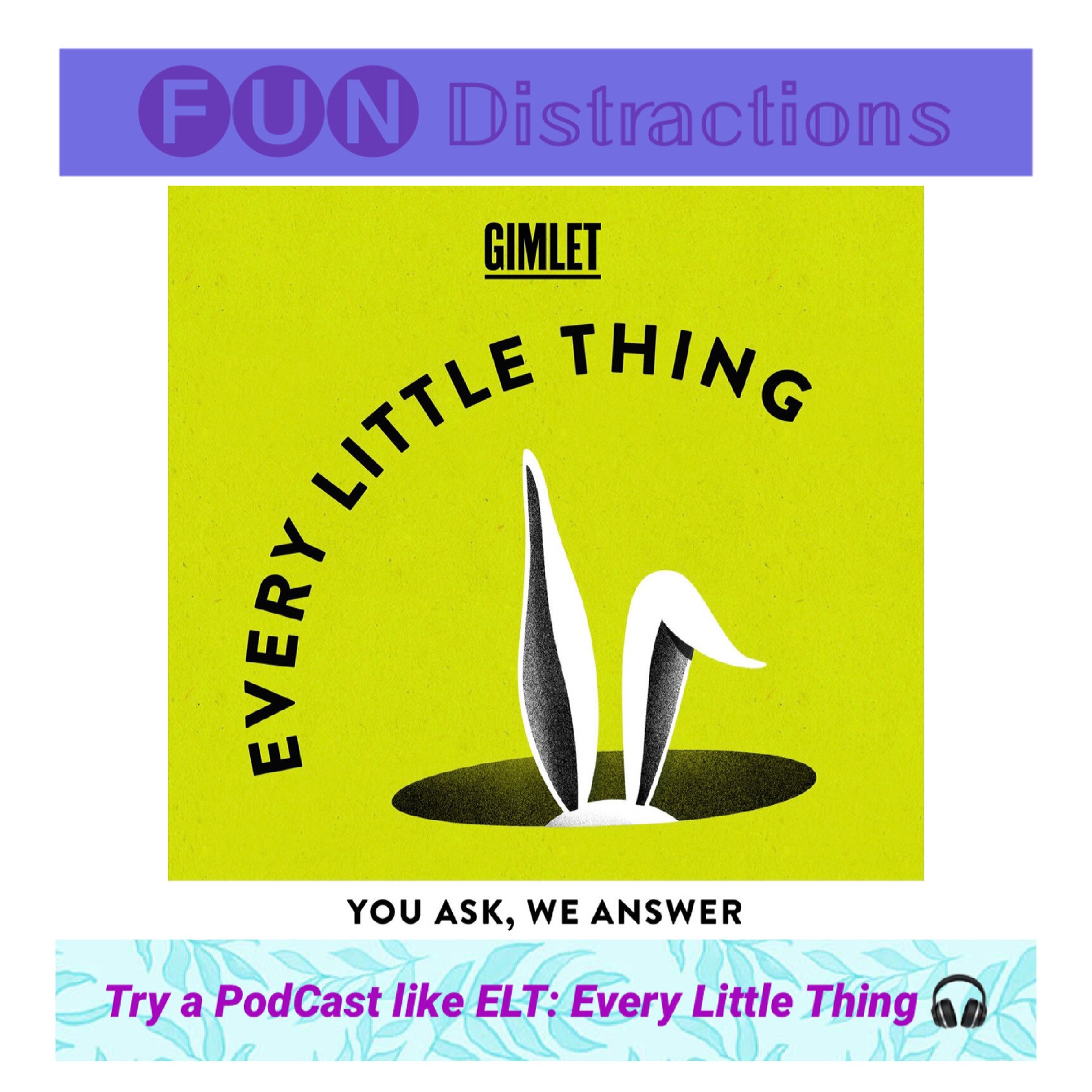 Every Little Thing logo with animated rabbit ears rising out of a hole 