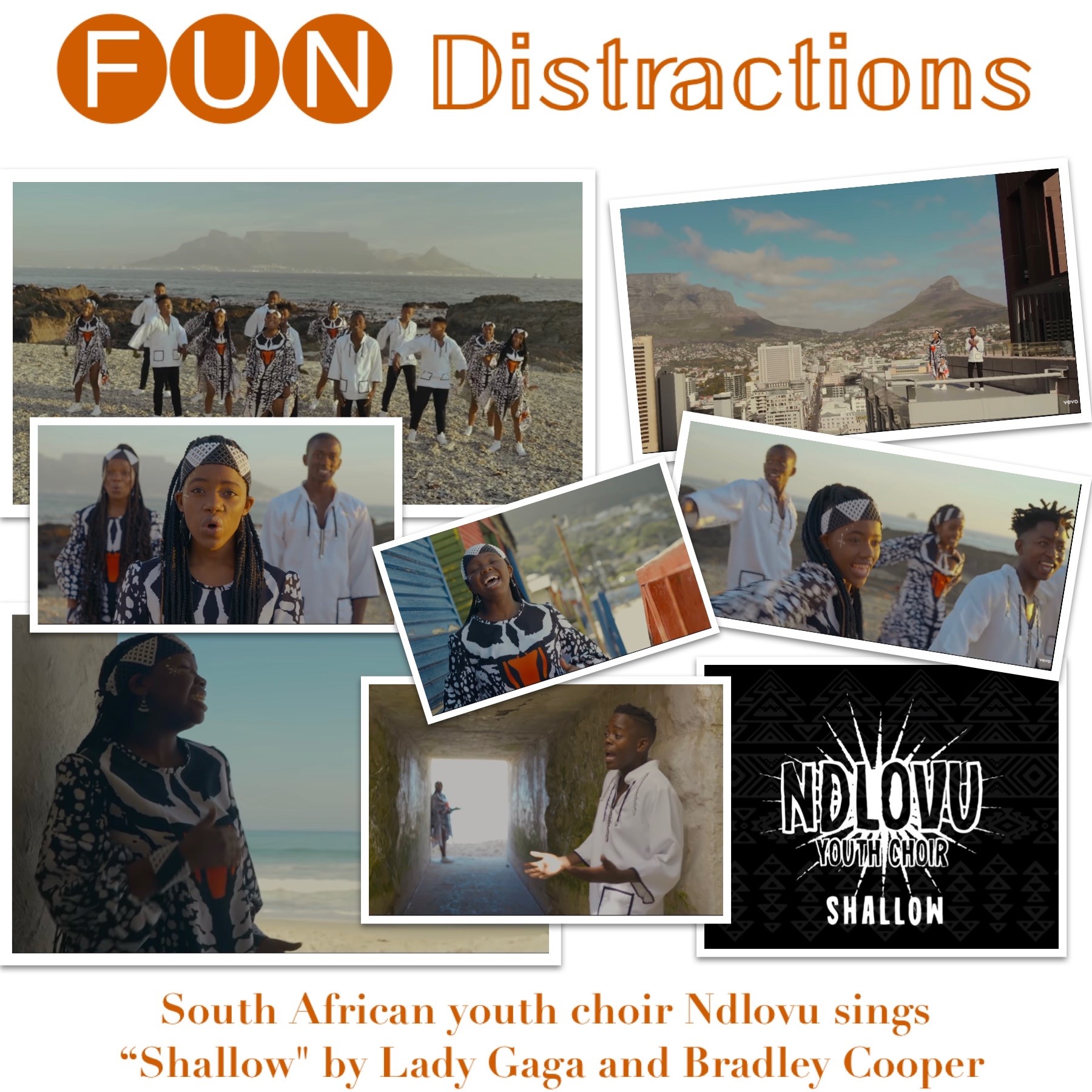 Image advertising the Library’s FUN Distractions series post about the Ndlovu Youth Choir