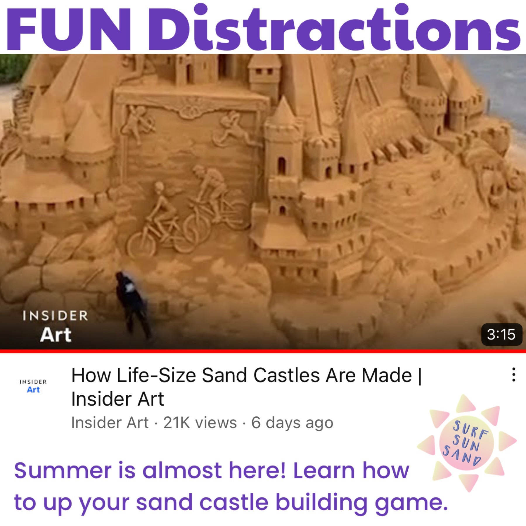 Image of a sand castle