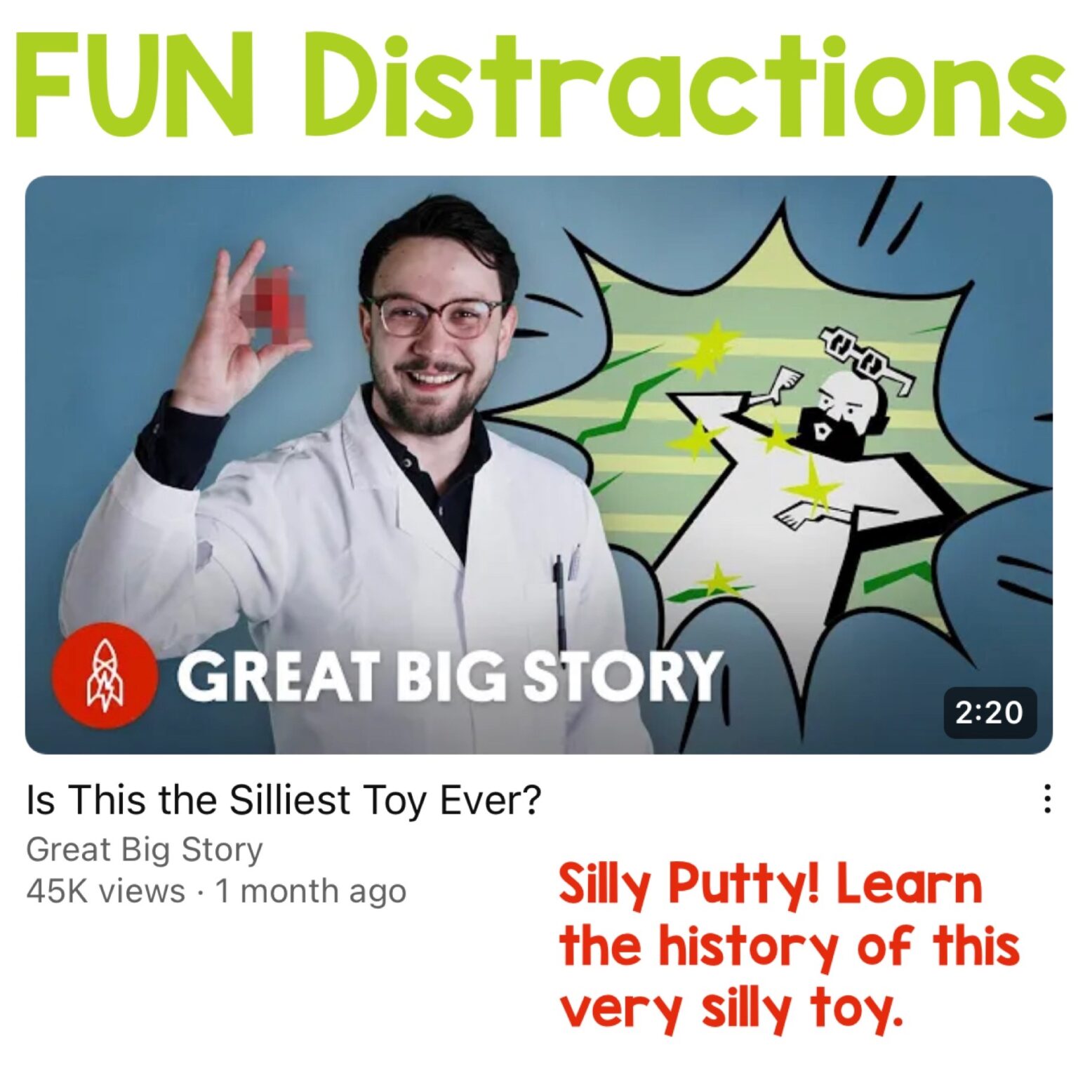Fun Distraction Silly Putty Library