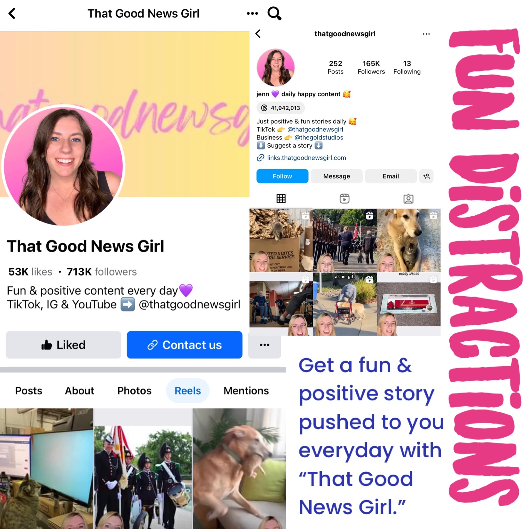 Sample postings from That Good News Girl