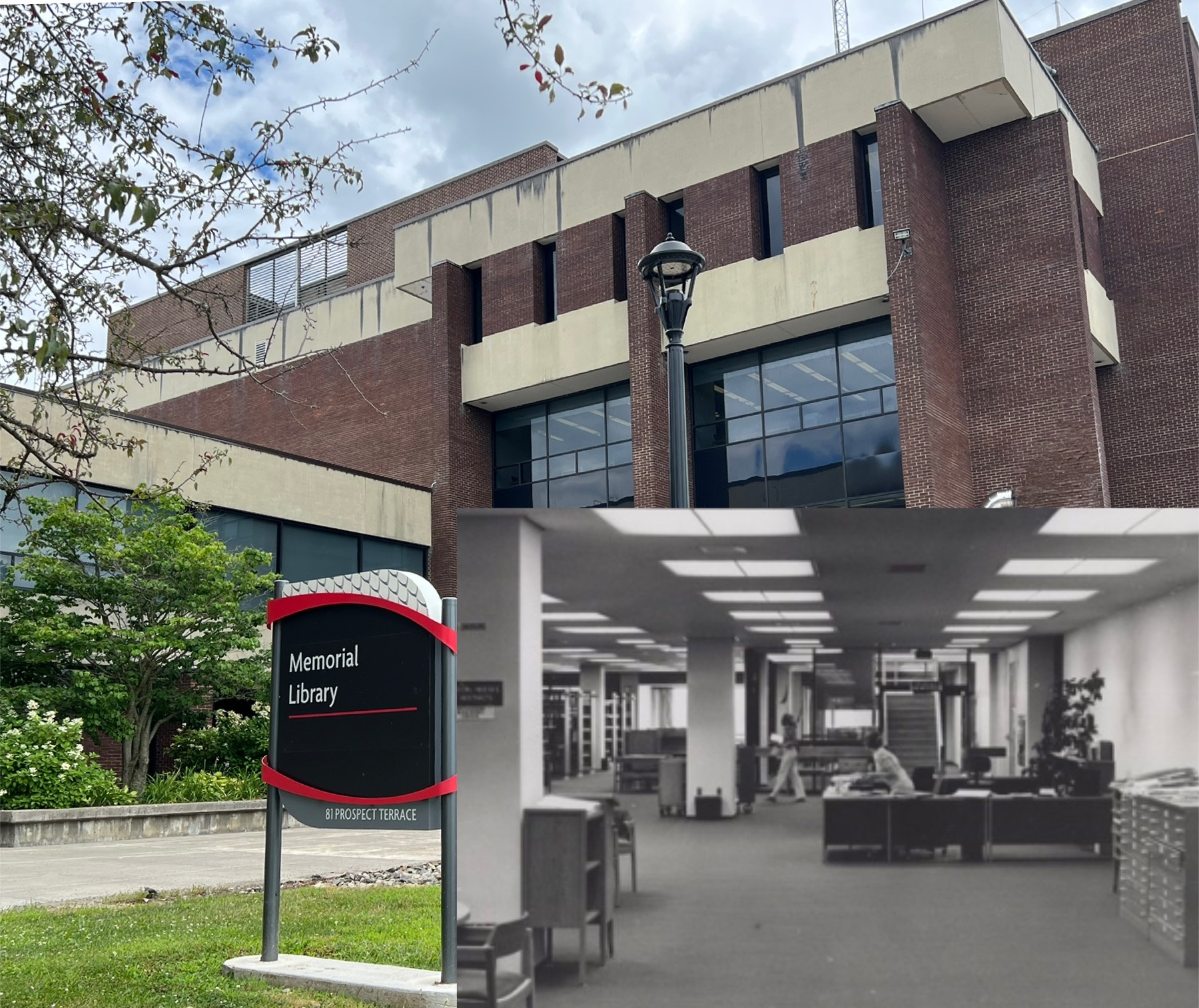 Memorial Library Now & Then