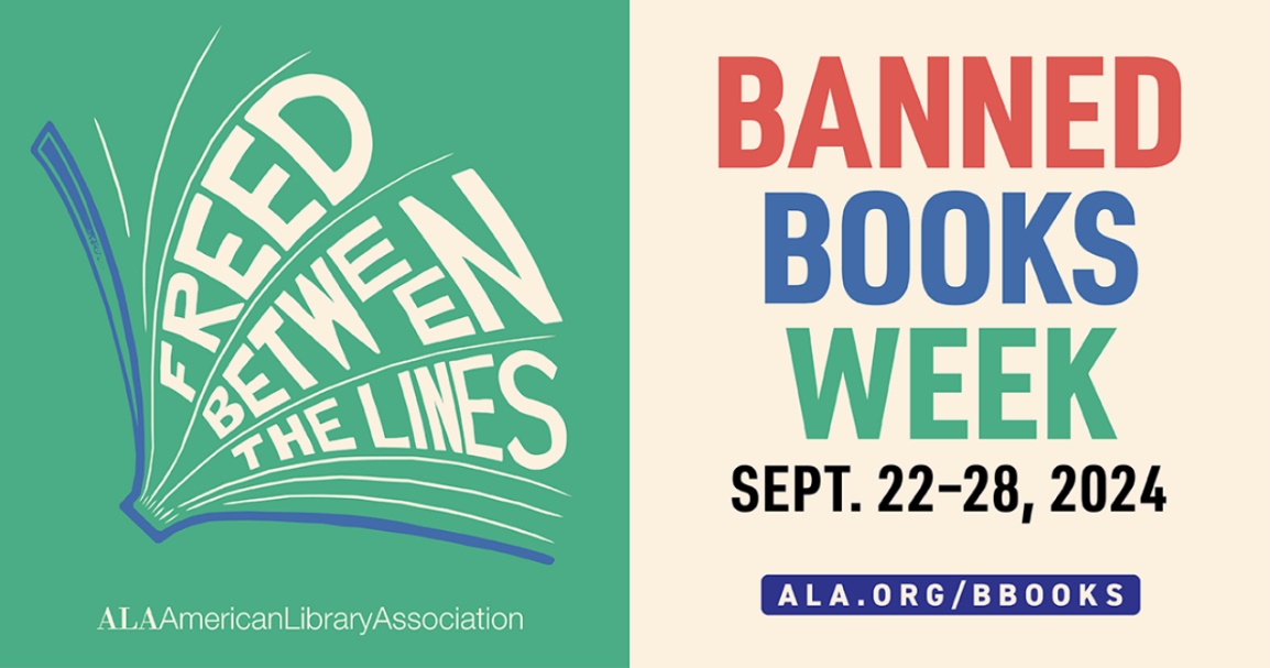 ALA banner announcing Banned Books Week 2024